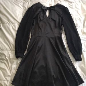 Voodoo vixen black satin dress